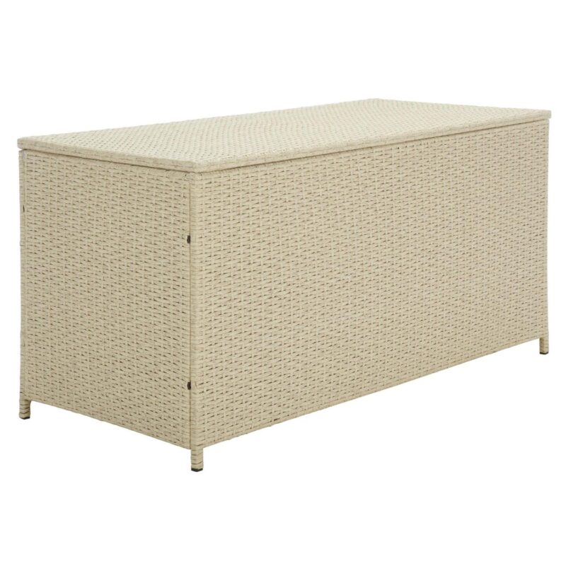 SAFAVIEH Oliveira Outdoor Patio Cushion Box, Beige/White - Image 4