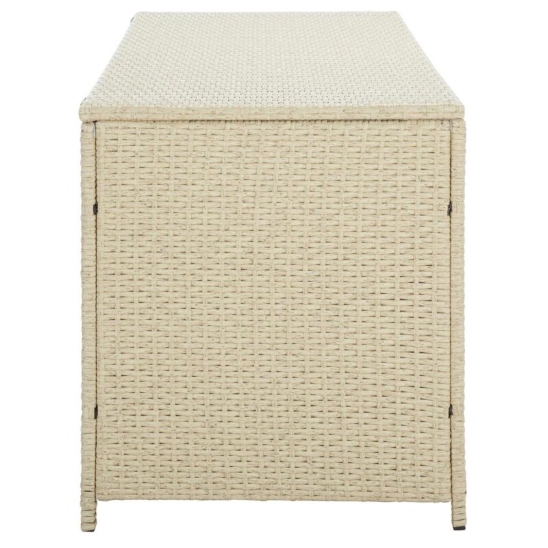 SAFAVIEH Oliveira Outdoor Patio Cushion Box, Beige/White - Image 2