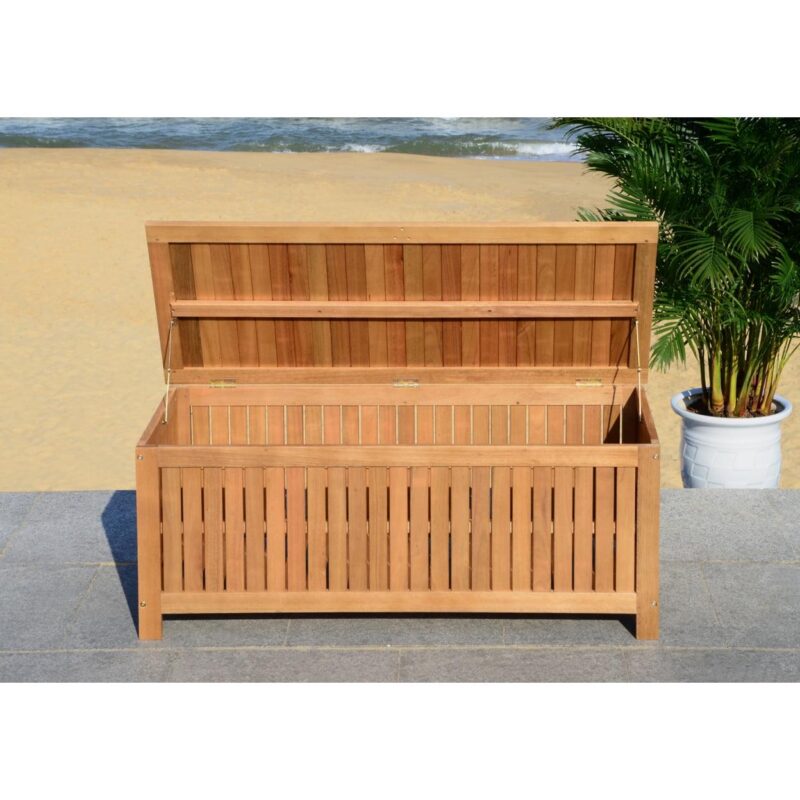 SAFAVIEH Outdoor Collection Abri 47.63-inch Length Cushion Box Natural - Image 3