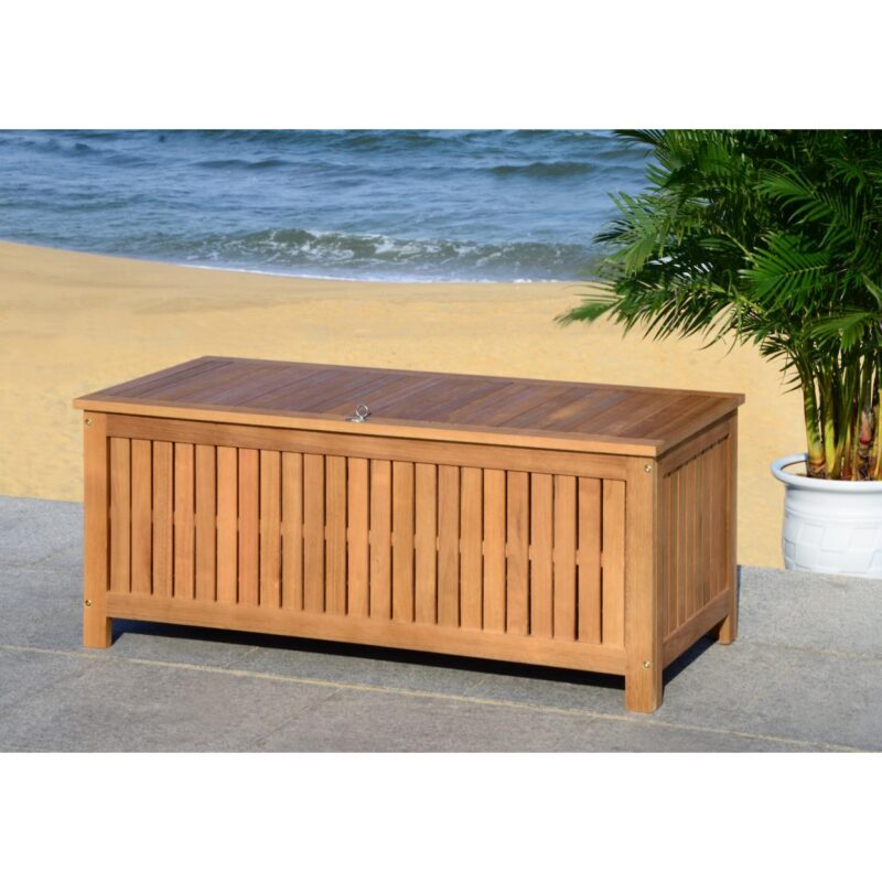 SAFAVIEH Outdoor Collection Abri 47.63-inch Length Cushion Box Natural - Image 5