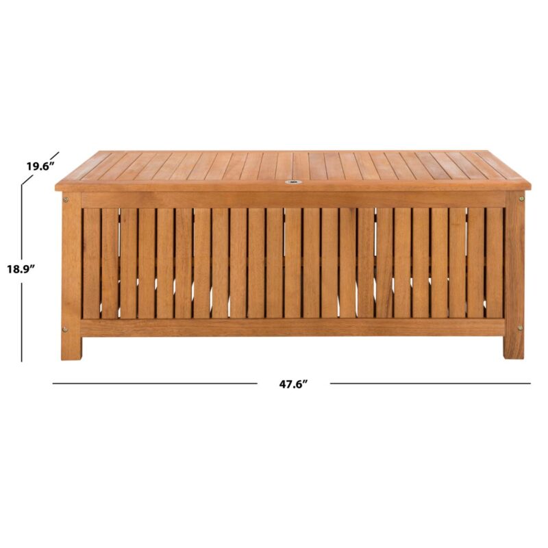 SAFAVIEH Outdoor Collection Abri 47.63-inch Length Cushion Box Natural - Image 7