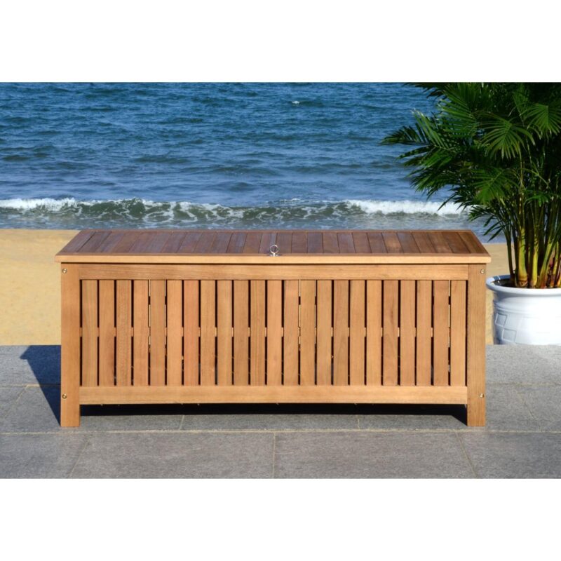 SAFAVIEH Outdoor Collection Abri 47.63-inch Length Cushion Box Natural - Image 4