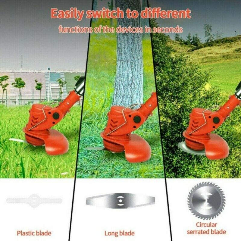SAYFUT 12V Cordless Grass Trimmer Weed Eater Handheld Trimmer Electric Cordless String Trimmer 2 Battery - Image 2