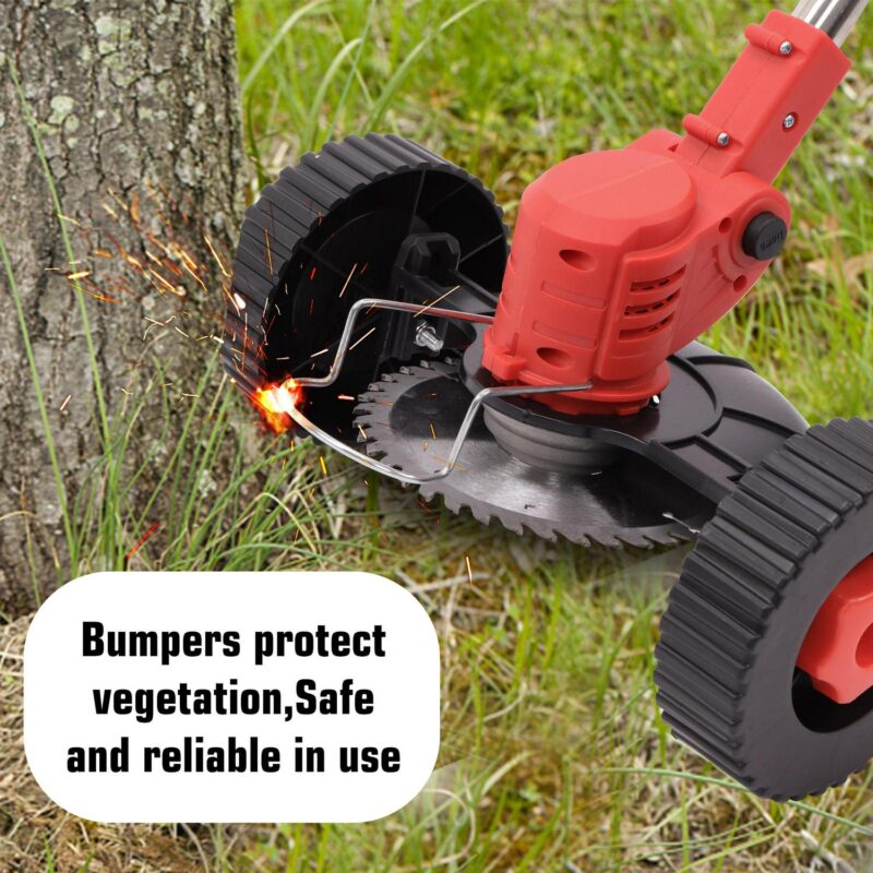 SAYFUT 800W Electric Weed Eater Lawn Edger Cordless Grass String Trimmer Cutter 24V - Image 2