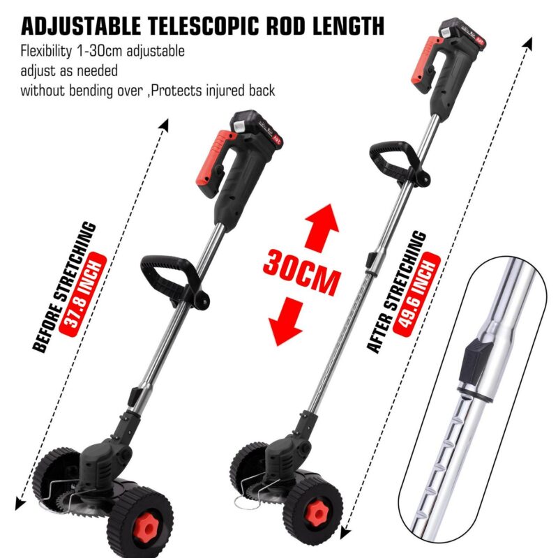 SAYFUT 800W Electric Weed Eater Lawn Edger Cordless Grass String Trimmer Cutter 88V - Image 5