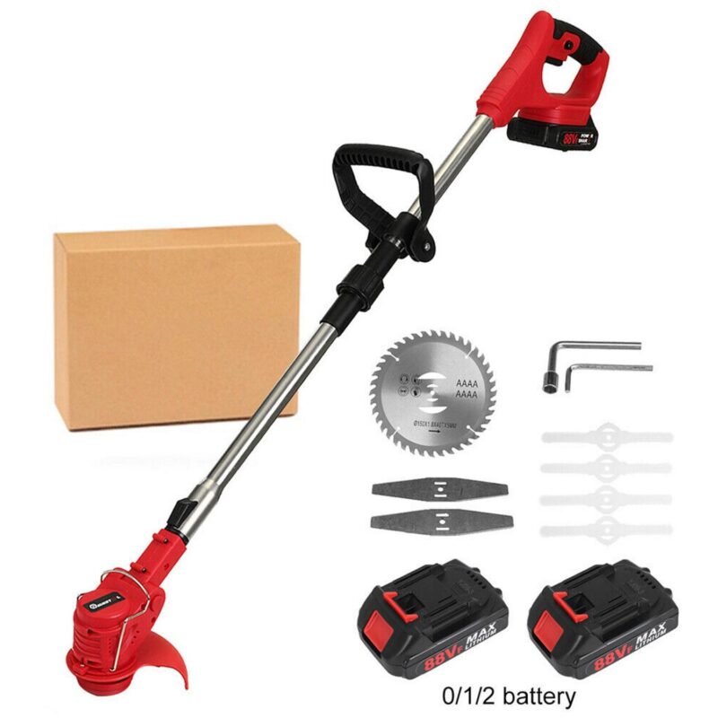 SAYFUT Cordless Electric Weed Lawn Eater Edger Yard Grass String Trimmer Cutter Mower