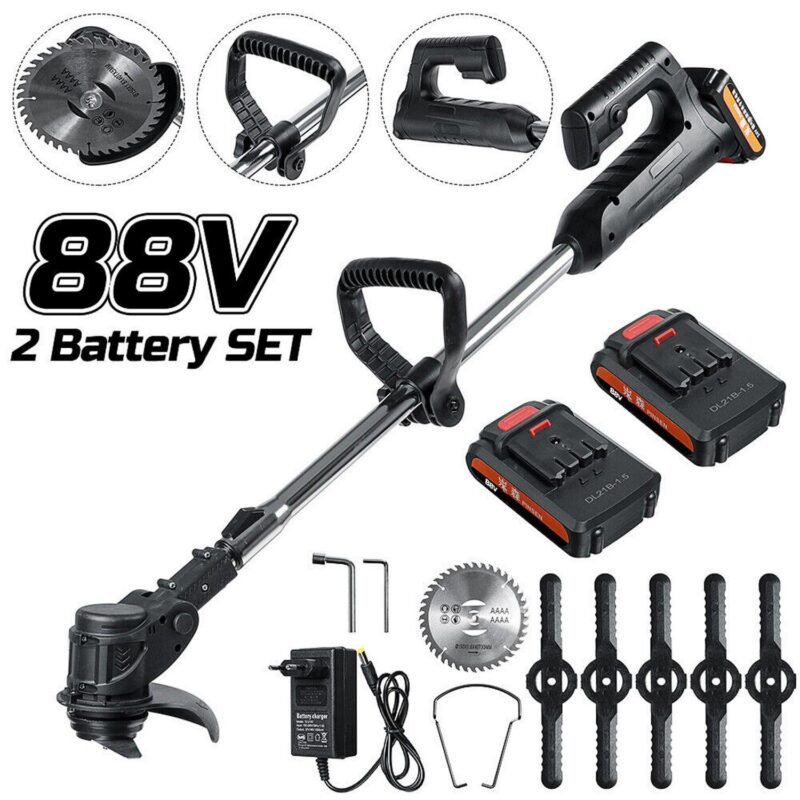 SAYFUT Cordless Electric Weed Lawn Eater Edger Yard Grass String Trimmer Cutter Mower