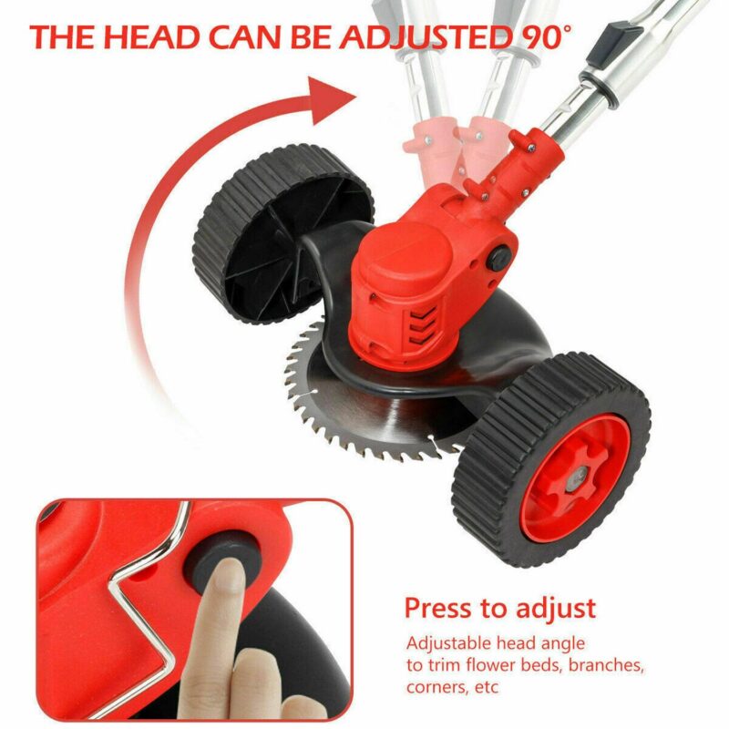SAYFUT Electric Weed Lawn Eater Edger Grass String Trimmer Cutter 2 Battery 1 Charger Brush Cutter Blade - Image 6