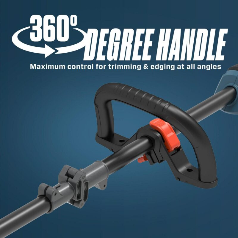 SENIX X6 60 Volt Max* 16-Inch Brushless Cordless Grass String Trimmer, 3Ah Battery and Charger Included - Image 4