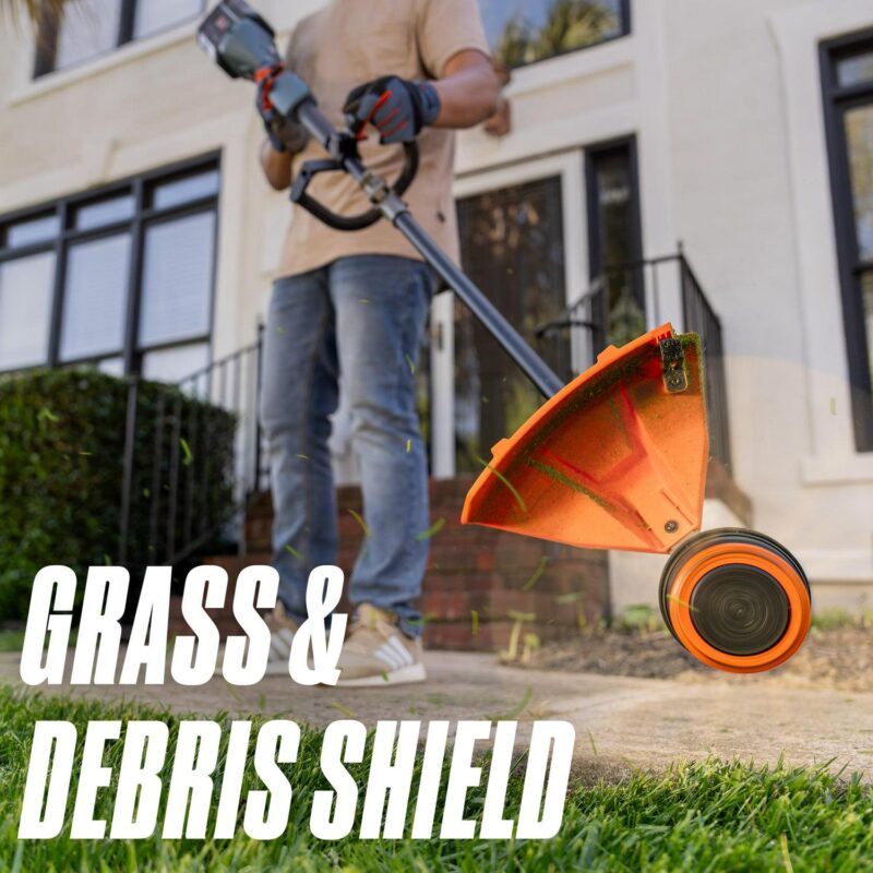 SENIX X6 60 Volt Max* 16-Inch Brushless Cordless Grass String Trimmer, 3Ah Battery and Charger Included - Image 3
