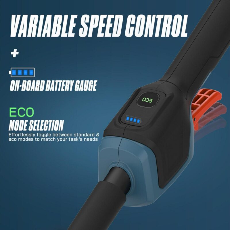 SENIX X6 60 Volt Max* 16-Inch Brushless Cordless Grass String Trimmer, 3Ah Battery and Charger Included - Image 5