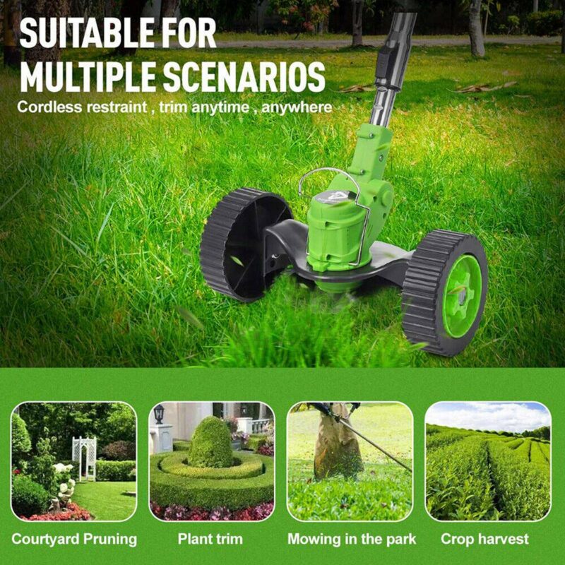 SHCKE Cordless Weed Eater 12V Electric Weed Wacker 3-in-1 Grass Trimmer Brush Cutter Edger Lawn Tool Lightweight Weed Whacker String Trimmer for Garden and Yard - Image 3