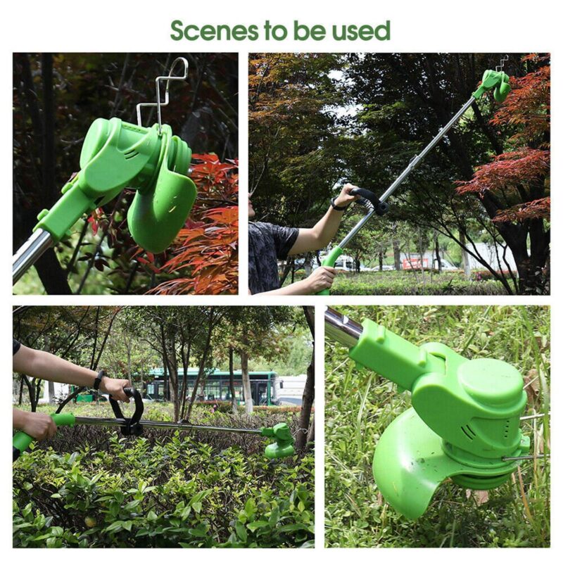 SHCKE Cordless Weed Eater 12V Electric Weed Wacker 3-in-1 Grass Trimmer Brush Cutter Edger Lawn Tool Lightweight Weed Whacker String Trimmer for Garden and Yard - Image 7