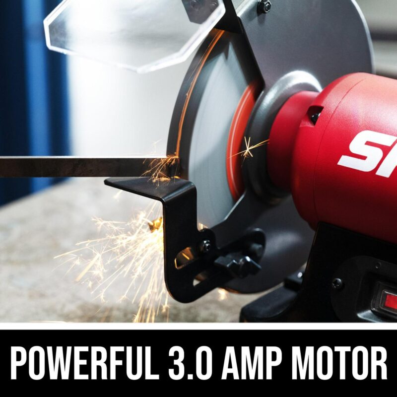 SKIL BI9502-00 3.0 Amp 8'' Benchtop Grinder with LED Light - Image 5