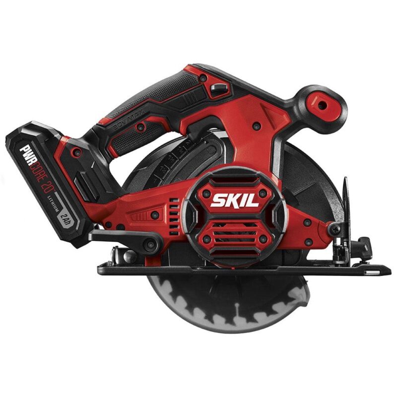 SKIL CR540602 20V 6-1/2'' Cordless Circular Saw Kit with 2.0Ah Lithium Battery and Charger - Image 3
