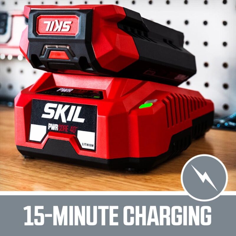 SKIL HT4221-10 Brushless 40V 24  Hedge Trimmer Kit with 2.5Ah Lithium Battery and Charger - Image 4