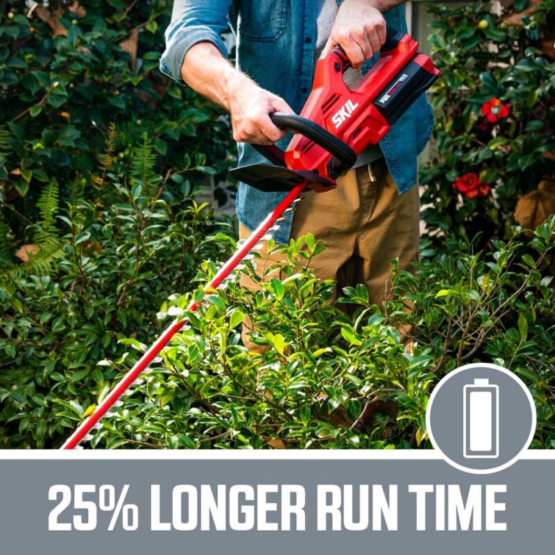 SKIL HT4221-10 Brushless 40V 24  Hedge Trimmer Kit with 2.5Ah Lithium Battery and Charger - Image 3