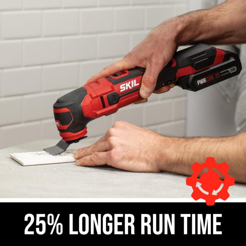 SKIL OS593002 20V Oscillating Tool Kit with 2.0Ah Lithium Battery and Charger - Image 4