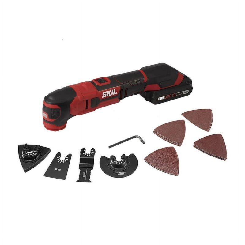 SKIL OS593002 20V Oscillating Tool Kit with 2.0Ah Lithium Battery and Charger