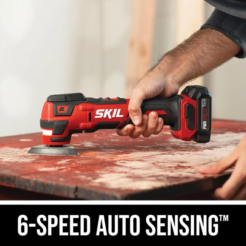 SKIL PWRCore 12a c Brushless 12V Oscillating MultiTool Kit with PWRJumpa c Charger - Image 7