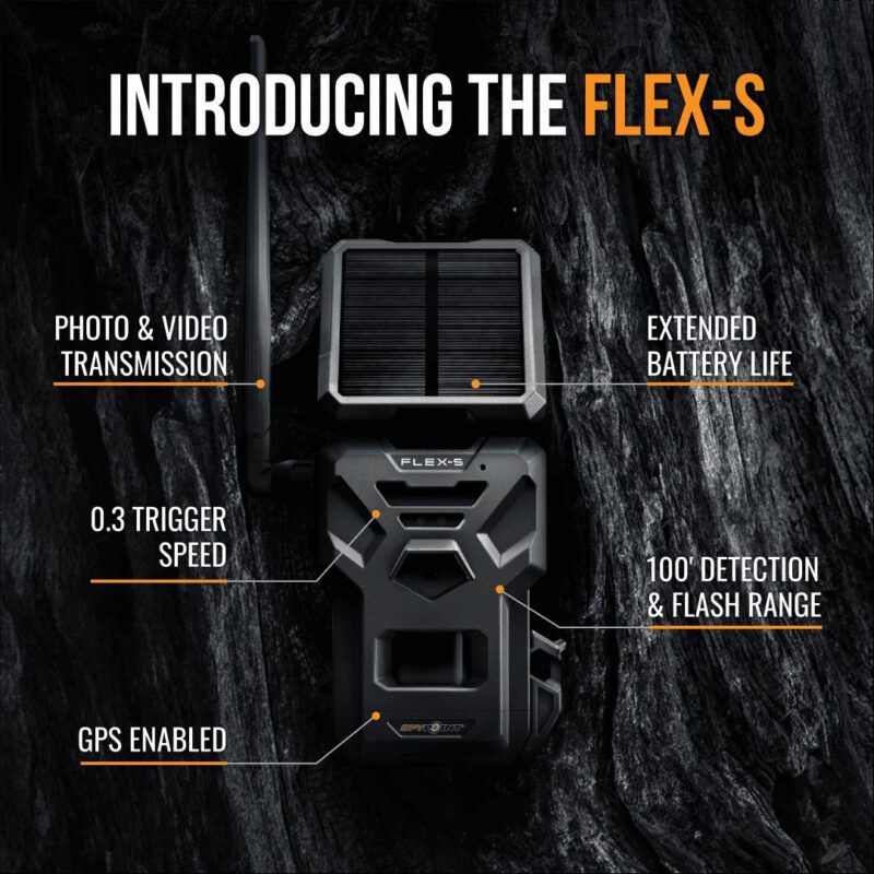 SPYPOINT FLEX-S Solar Outdoor Cellular Trail Camera - 36 MP Photo/1080p Video with Sound - Image 4