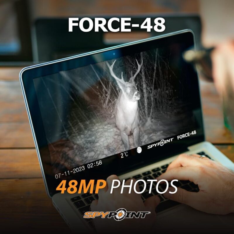 SPYPOINT Force 48 Trail Camera, Non-Cellular, 48MP Photo 720p Video w/ 48 Low-Glow LEDs for Image Quality Day or Night, 80a Flash Range - Image 3