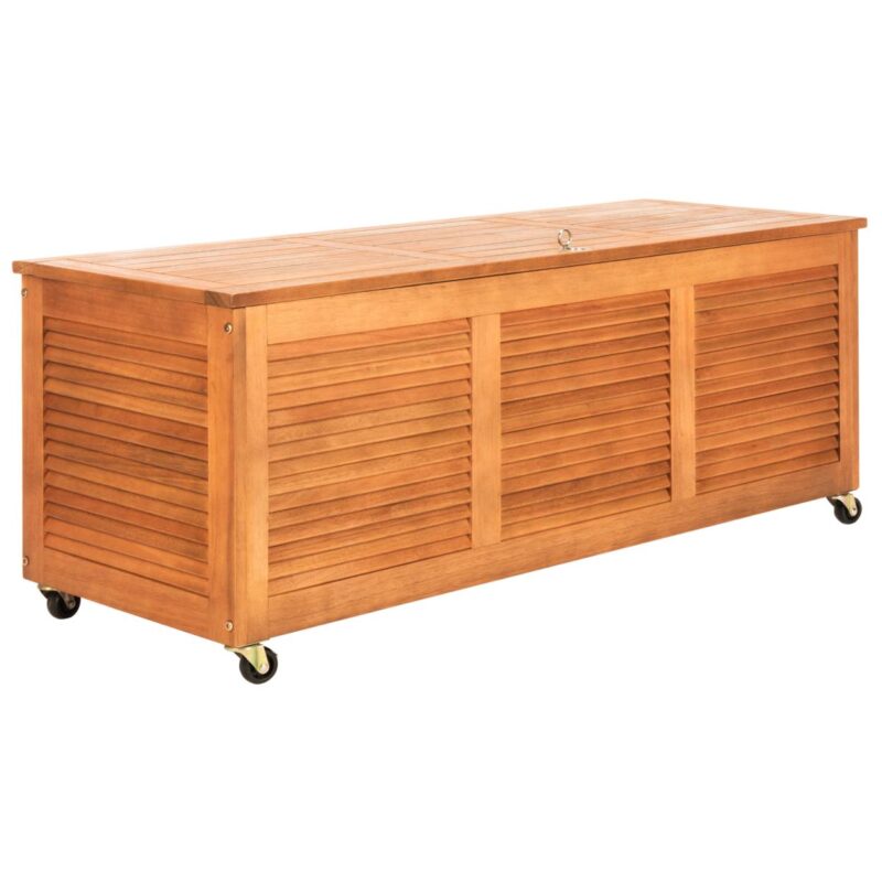 Safavieh Elina Outdoor Nautical 47 Inch L Wood Cushion Box - Image 7