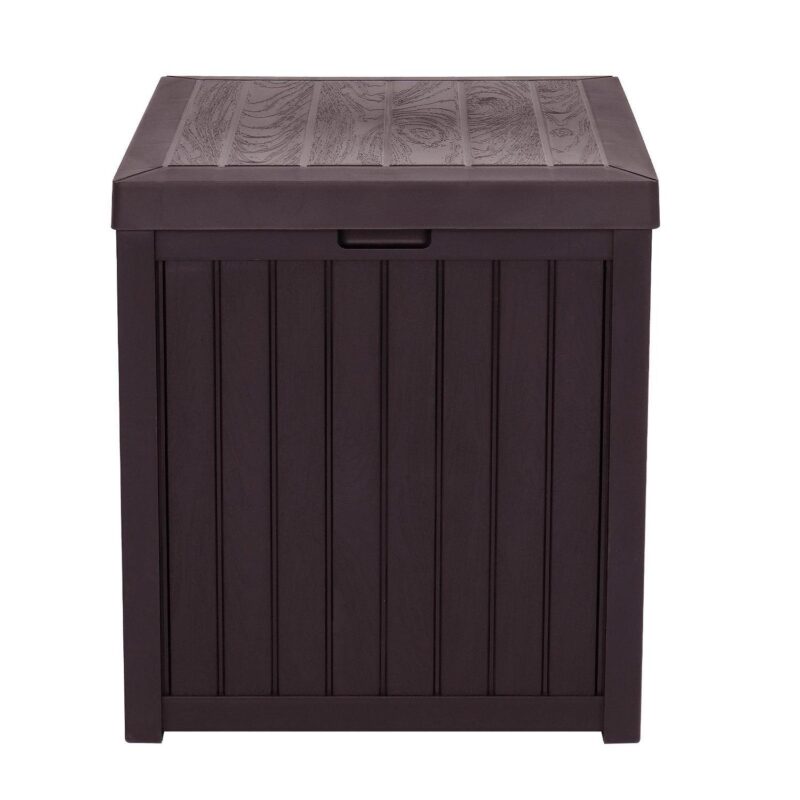 SalonMore 51gal Deck Box Storage for Outdoor Pillows,Water-resistant Brown - Image 5