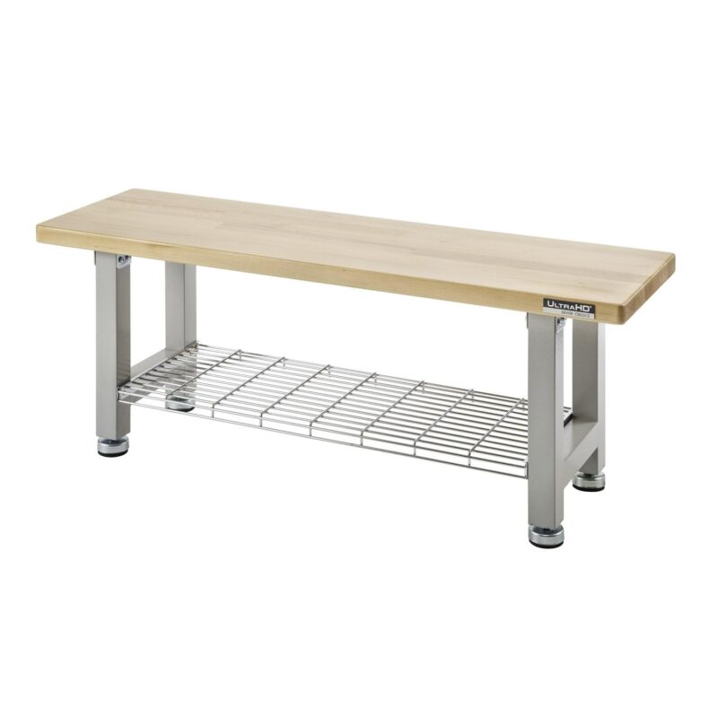 Seville Classics UltraHDA 48  Wood Workbench, Granite Gray - Image 9