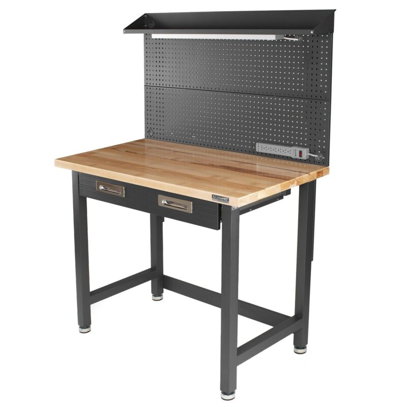 Seville Classics UltraHD Commercial Heavy-Duty Workcenter, with Pegboard - Image 3