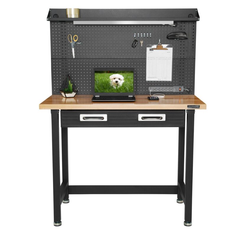 Seville Classics UltraHD Commercial Heavy-Duty Workcenter, with Pegboard - Image 6