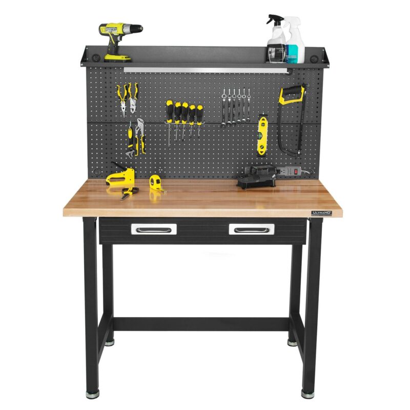 Seville Classics UltraHD Commercial Heavy-Duty Workcenter, with Pegboard - Image 8