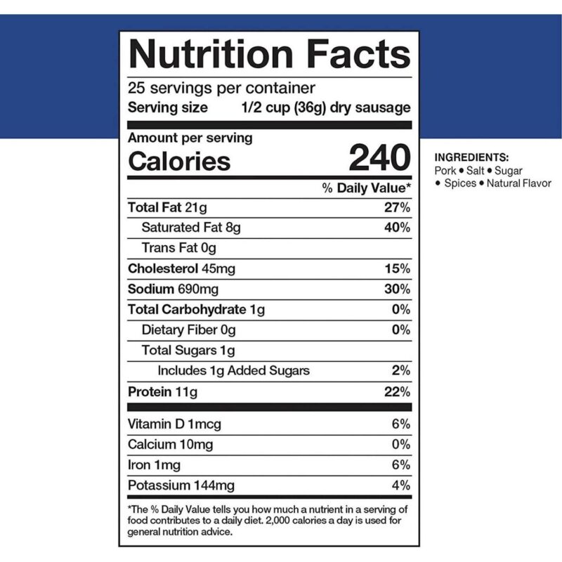 (Single Can) Mountain House Fully Cooked Pork Sausage with Mild Spice Freeze Dried Survival Camping Food #10/ 25 Servings/ Can - Image 6