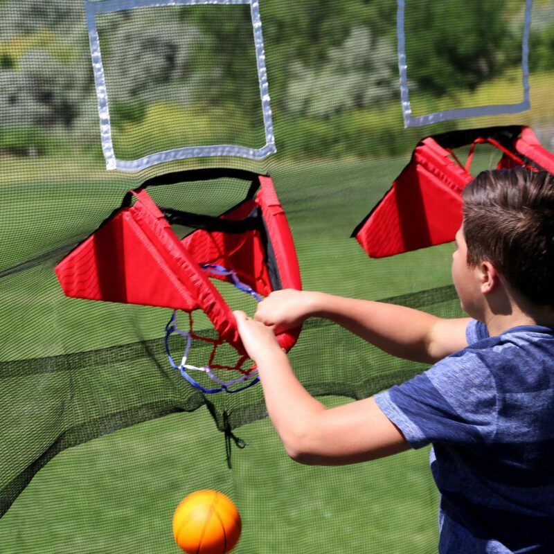 Skywalker Trampolines Double Basketball Hoop for 15 Ft. Trampoline Games - Image 8
