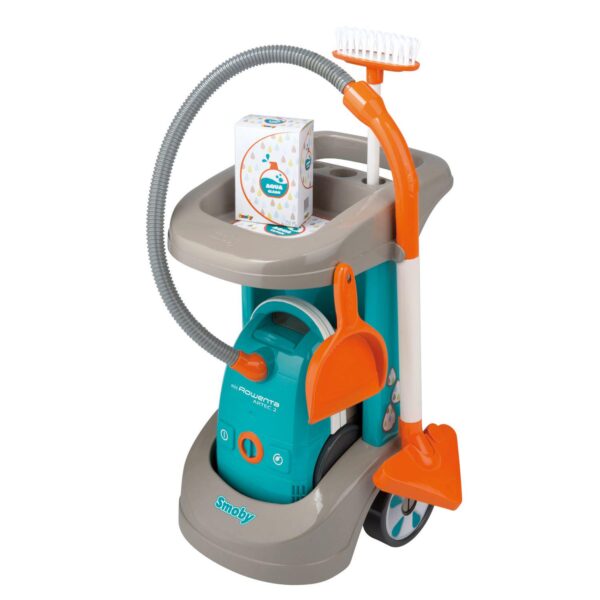 Smoby Rowenta Cleaning Trolley with Vacuum Cleaner