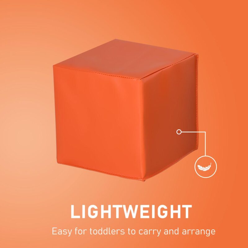 Soozier 12 Piece Soft Play Blocks Soft Foam Toy Building and Stacking Blocks Compliant Learning Toys for Toddler Baby Kids Preschool - Image 4