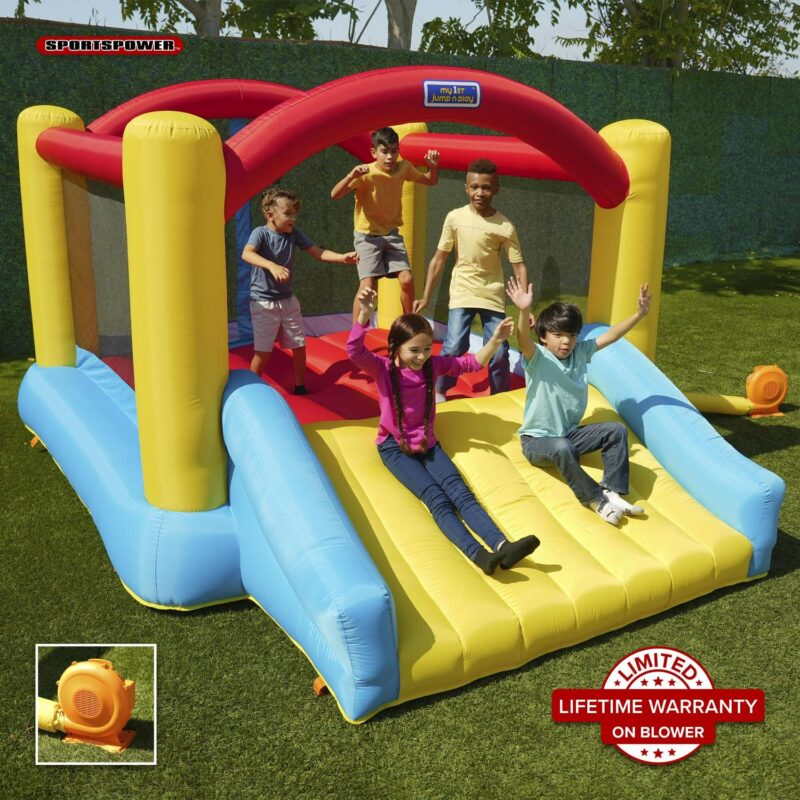 Sportspower 12.5' x 9.5' x 6.8' My First Jump N Play with Lifetime Warranty on Air Blower