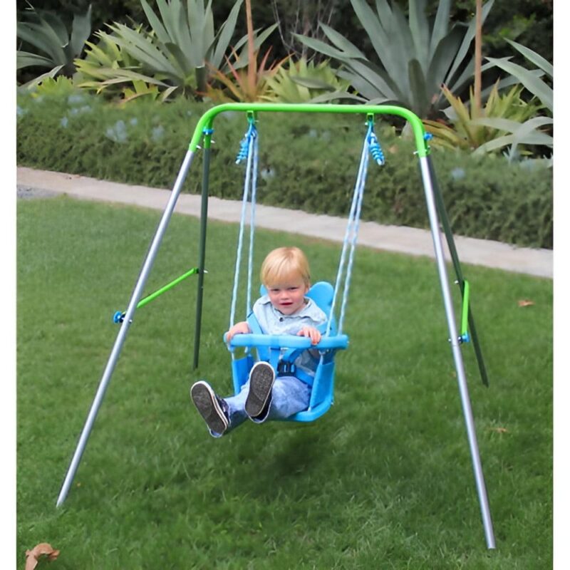 Sportspower My First Toddler Indoor and Outdoor Backyard Swing Set Play Structure - Image 2