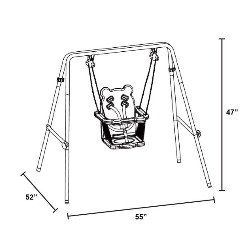 Sportspower My First Toddler Indoor and Outdoor Backyard Swing Set Play Structure - Image 4