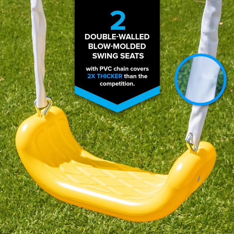 Sportspower Super Star Metal Swing Set with Saucer Swing, Glider Swing, Lifetime Warranty on Blow Molded Slide, and Bonus Anchor Kit - Image 6