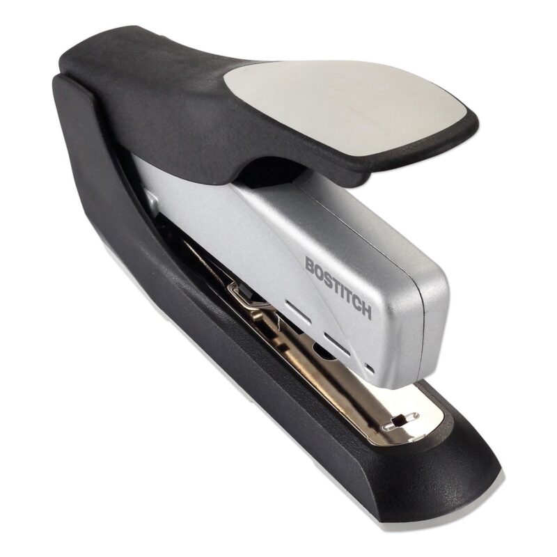 Stanley Bostitch Spring-Powered Premium Heavy-Duty Stapler, 65-Sheet Capacity, Black/Silver - Image 2