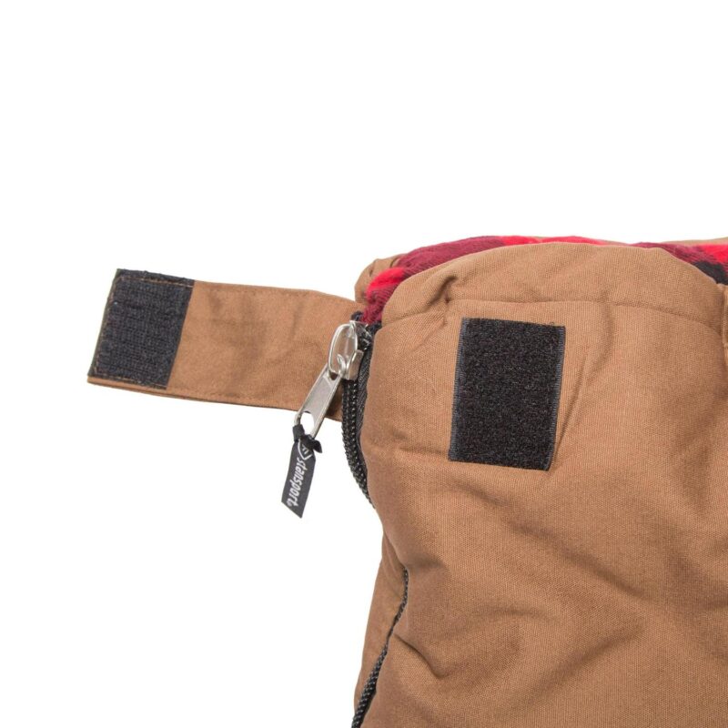 Stansport 6 lbs. Grizzly Rectangular Brown Canvas Sleeping Bag -10A F - Image 4