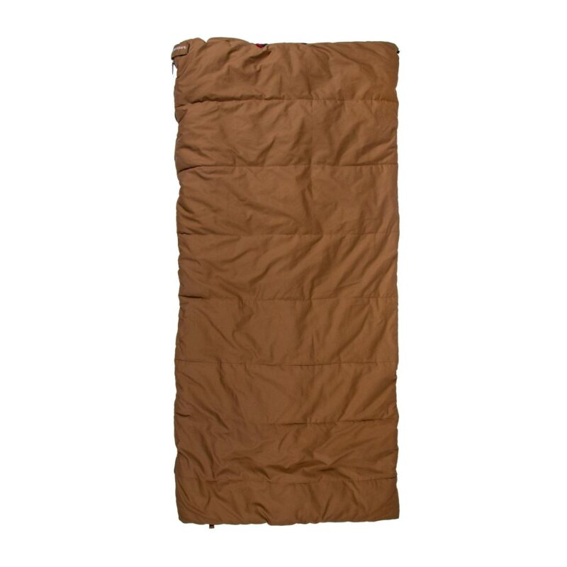 Stansport 6 lbs. Grizzly Rectangular Brown Canvas Sleeping Bag -10A F - Image 3