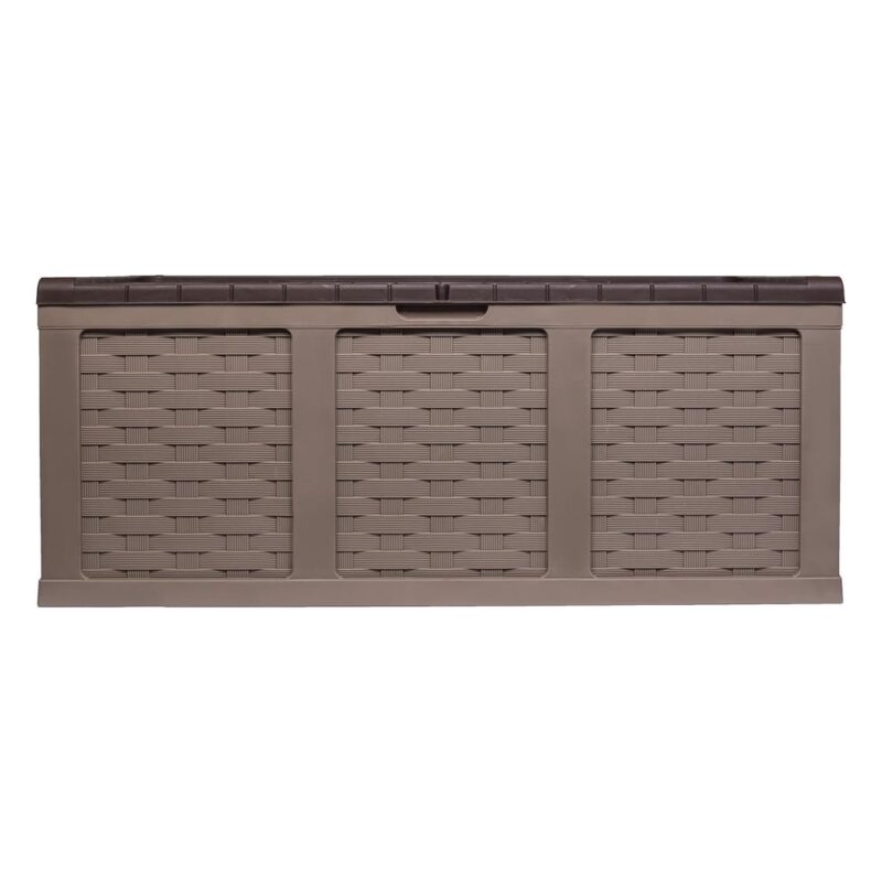 Starplast 153 Gallon Plastic Deck Box, Mocha Brown - Image 3
