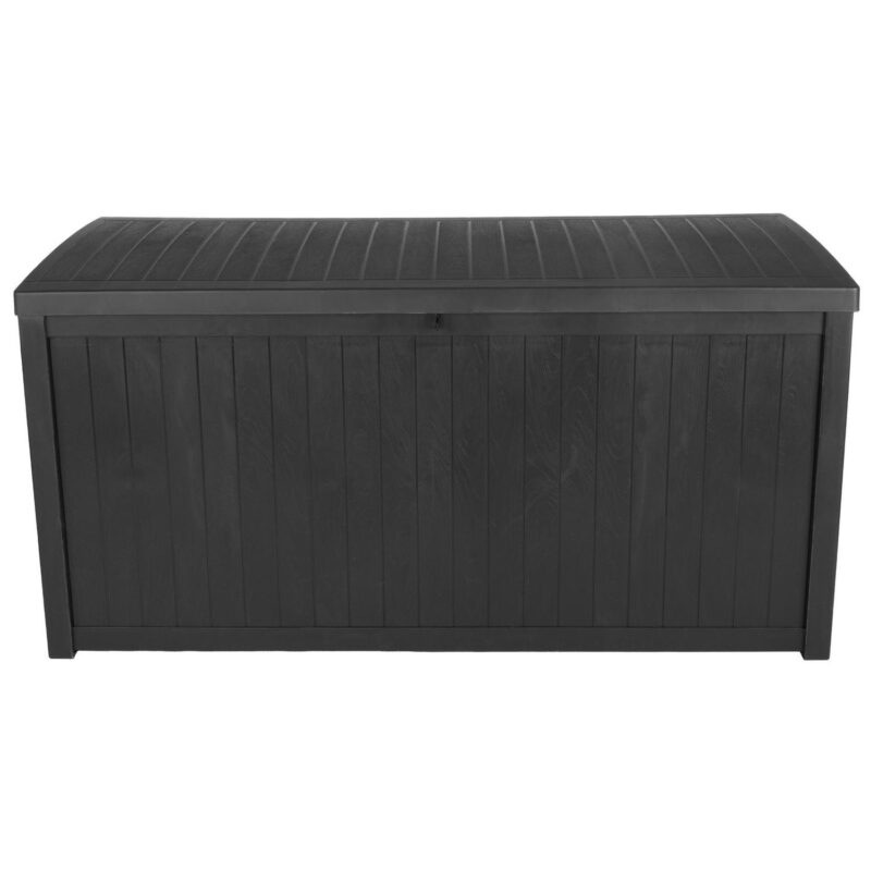 Storage Box - 113-Gallon Container for Patio Storage - Durable and Fade-Resistant Resin Deck Box - Outdoor Furniture by Pure Garden (Black) - Image 19
