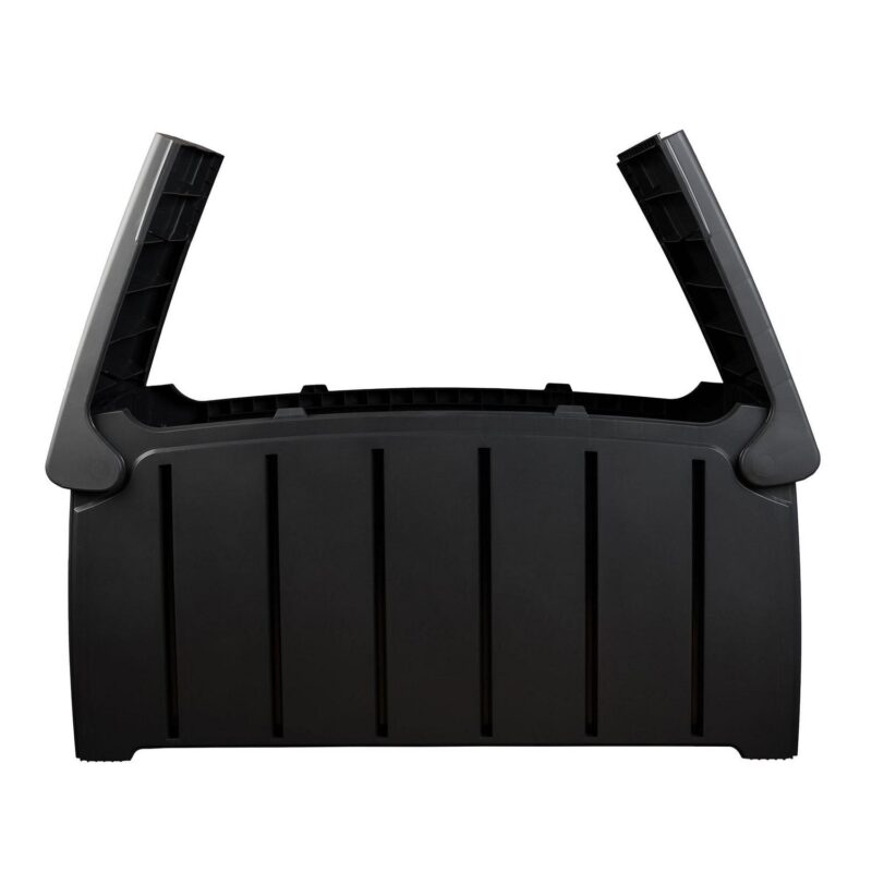 Strata Products Outdoor 85 Gal Patio Storage Deck Box w/Dual Door Lid,Black - Image 5