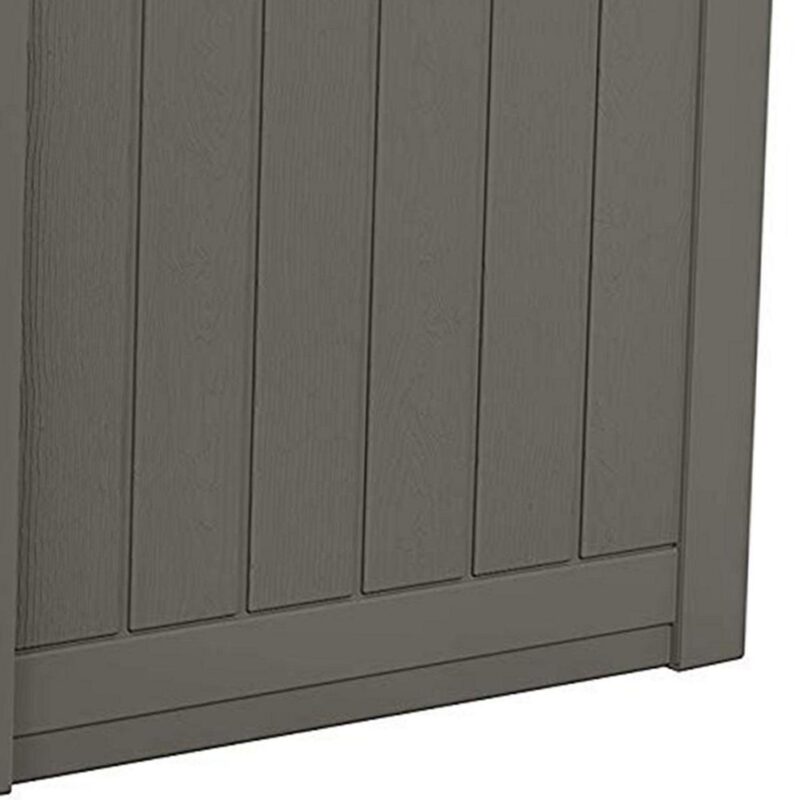 Suncast 22 gal Outdoor Patio Small Deck Box w/Storage Seat, Stone (3 Pack) - Image 4