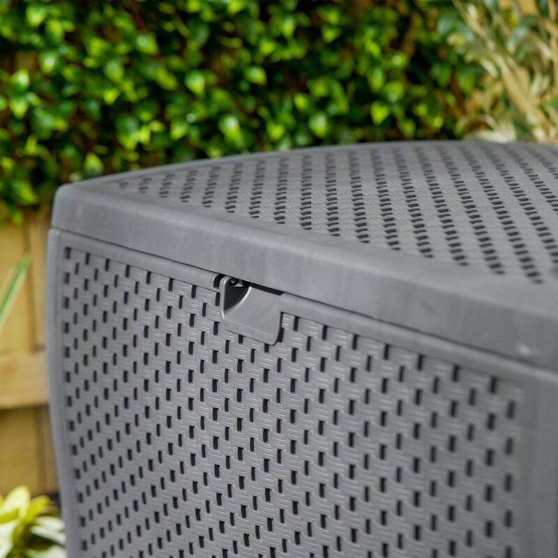 Suncast 73 Gallon Outdoor Patio Storage Deck Boxes, Cyberspace (2 Pack) - Image 12