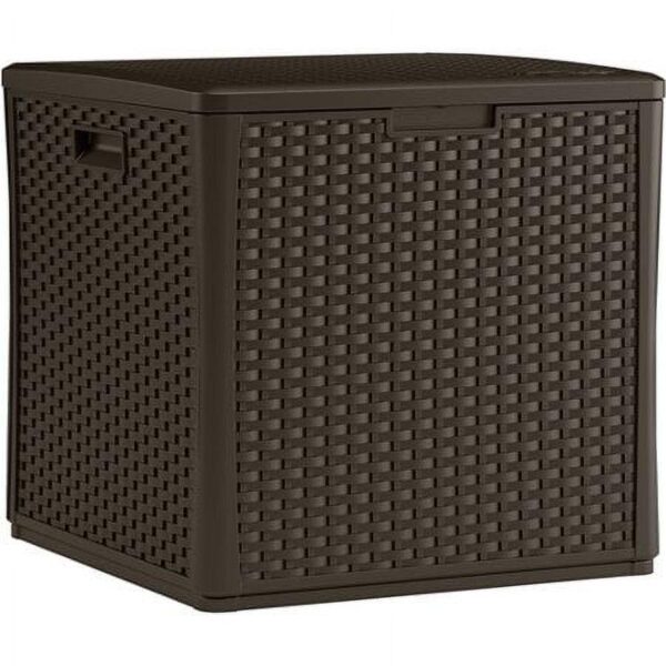 Suncast BMDB60 60-Gallon Capacity Resin Deck Box, Patio, 27.56 in D x 28.44 in H x 8.94 in W, 30 lb.