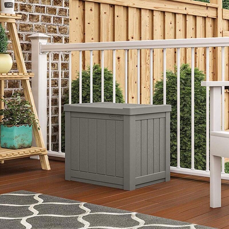 Suncast SS500ST 22 Gallon Small Resin Outdoor Patio Storage Deck Box (6 Pack) - Image 3
